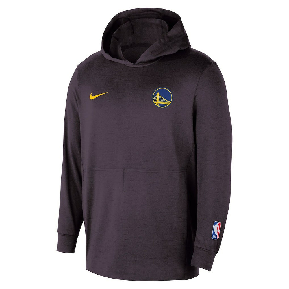 Nike - Golden State Warriors Authentic Practice Yoga Restore Dri-Fit Pullover Hoodie - Black