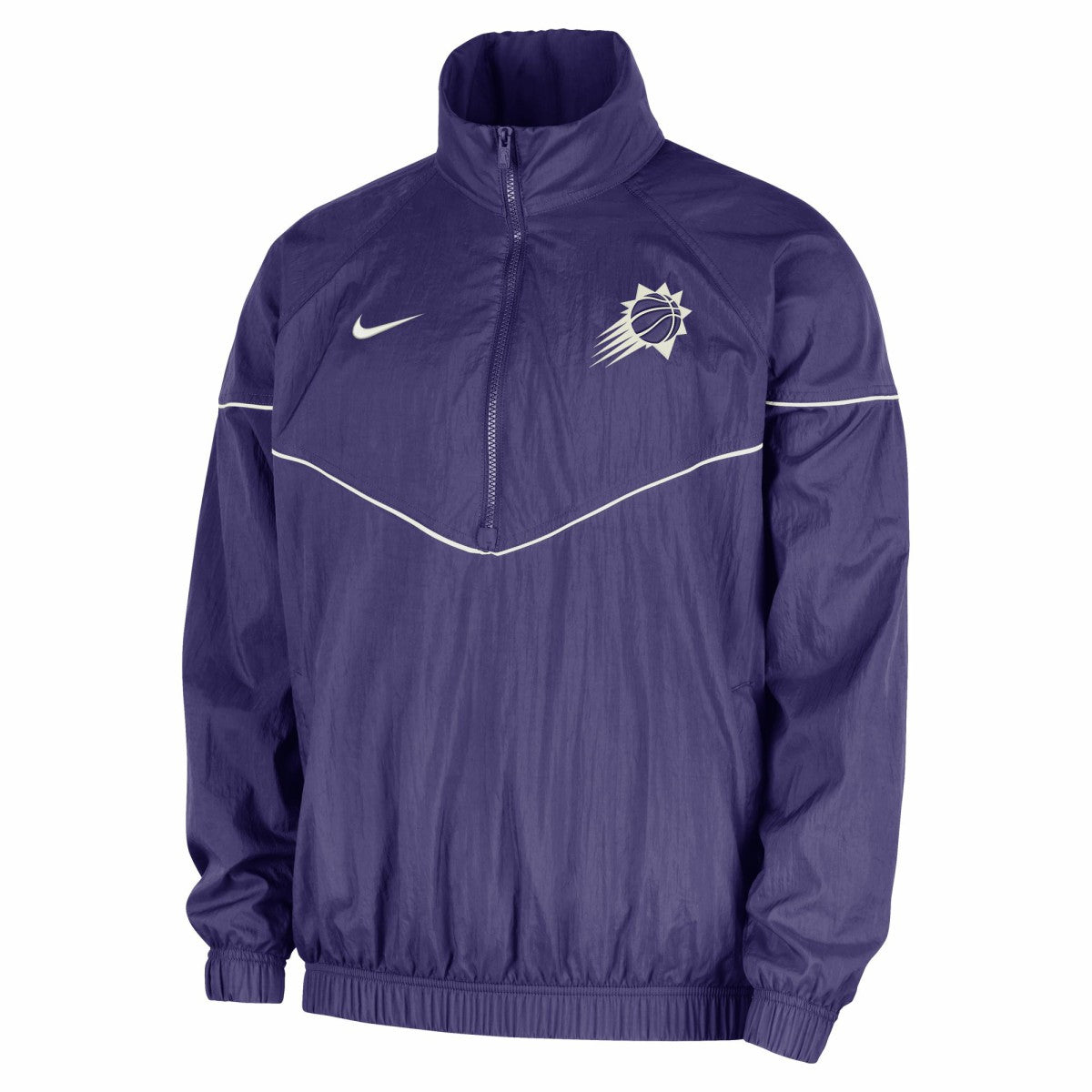 Nike - Phoenix Suns Courtside Windrunner Woven Half-Zip Hooded Jacket - Purple