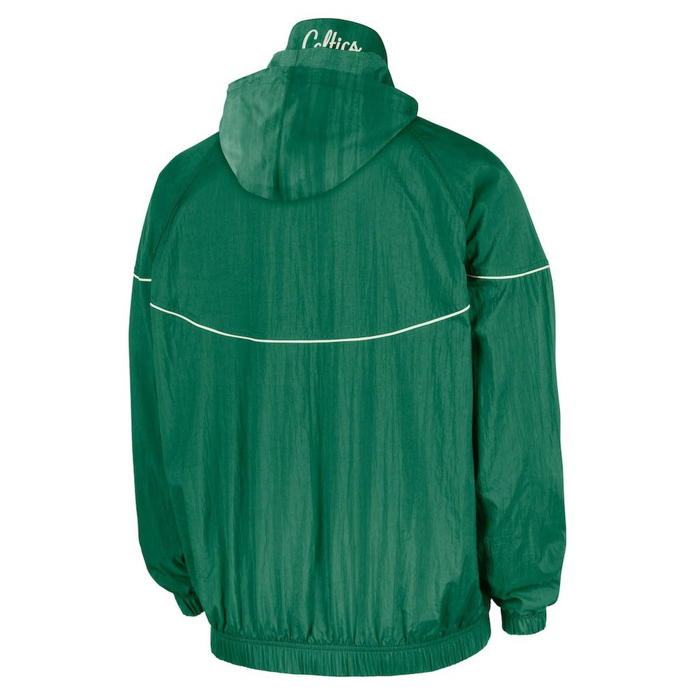 Nike - Boston Celtics Courtside Windrunner Woven Half-Zip Hooded Jacket - Kelly Green