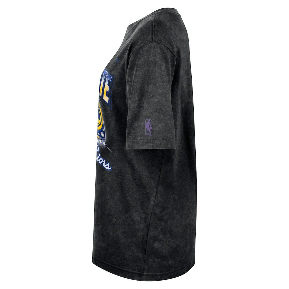 Nike - Golden State Warriors Women's Courtside Original Content Vintage Washed Boyfriend T-Shirt - Black