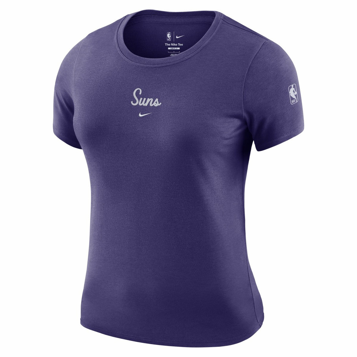Nike - Phoenix Suns Women's Courtside Modest Cropped Tri-Blend T-Shirt - Purple