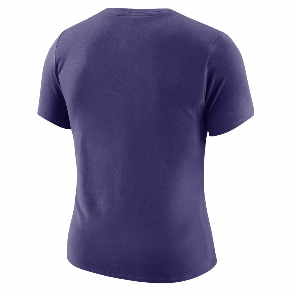 Nike - Phoenix Suns Women's Courtside Modest Cropped Tri-Blend T-Shirt - Purple