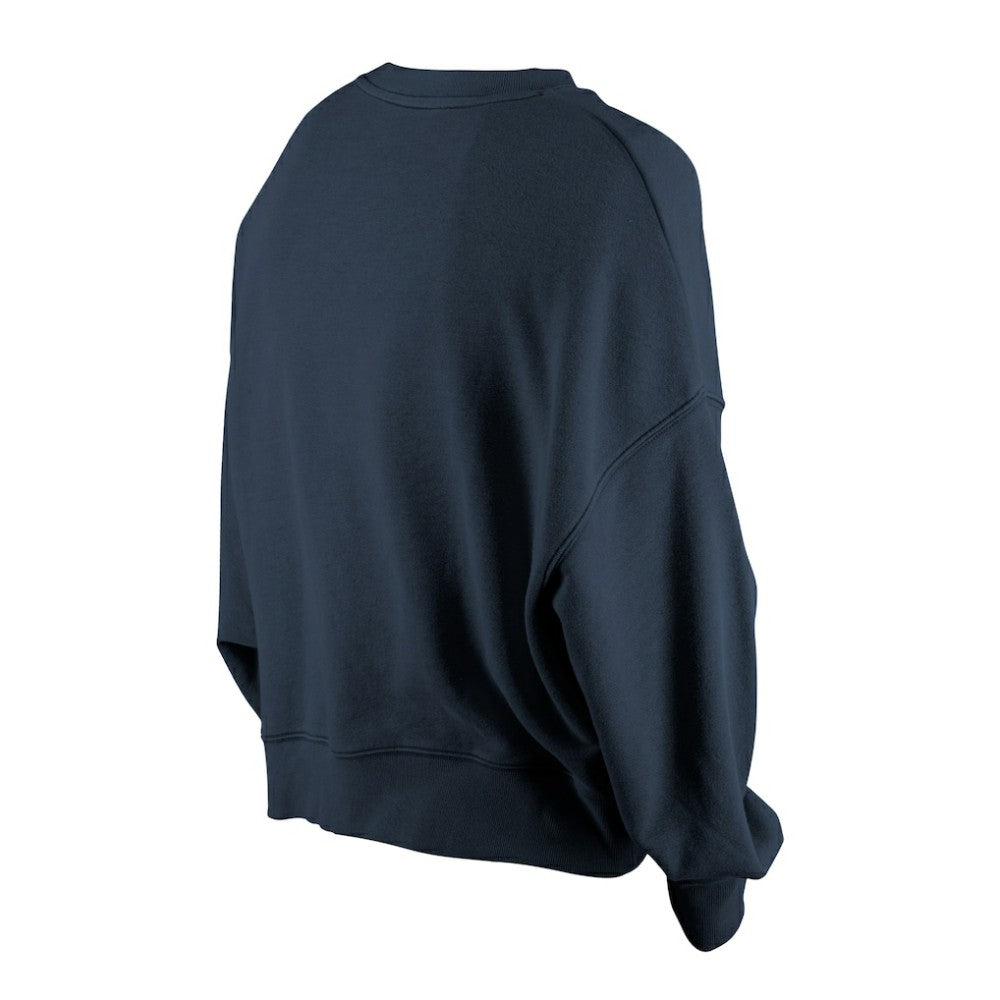 Atlanta Braves New Era Women's Boxy Mineral Wash Dolmen Sleeve Cropped Sweatshirt Lifestyle