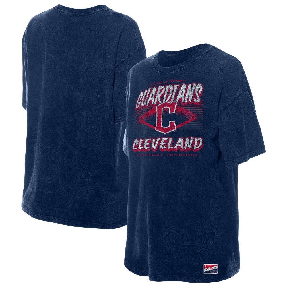 Cleveland Guardians New Era Women's Mineral Wash Oversized T-Shirt discount
