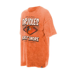 Baltimore Orioles New Era Women's Mineral Wash Oversized T-Shirt Lifestyle