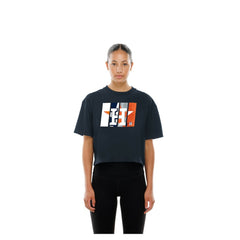 Houston Astros New Era Women's Boxy Foil Logo T-Shirt Lifestyle