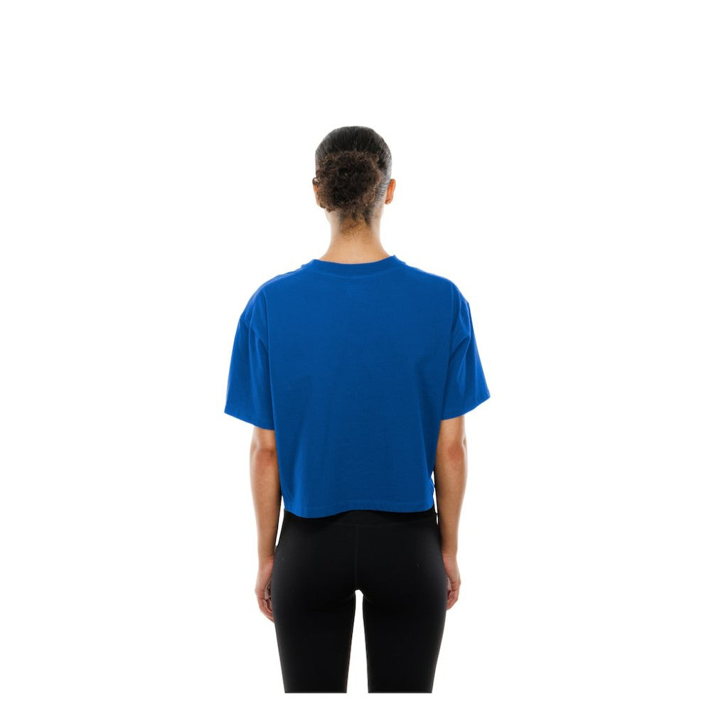 Chicago Cubs New Era Women's Boxy Foil Logo T-Shirt for sale