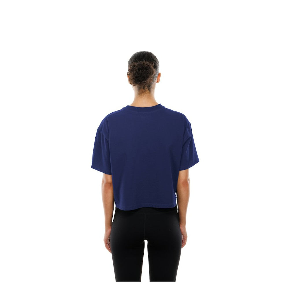 Los Angeles Dodgers New Era Women's Boxy Foil Logo T-Shirt Online