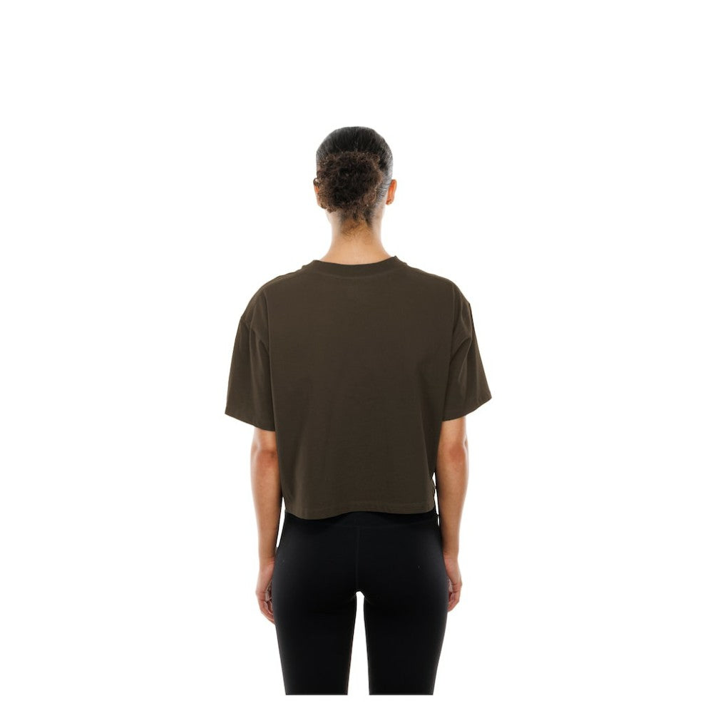 San Diego Padres New Era Women's Boxy Foil Logo T-Shirt Sale