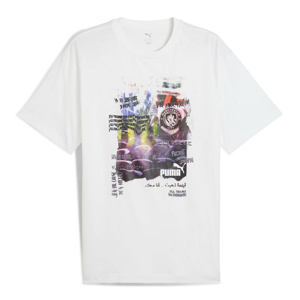 Puma Manchester City ftblNRGY+ T-Shirts - White