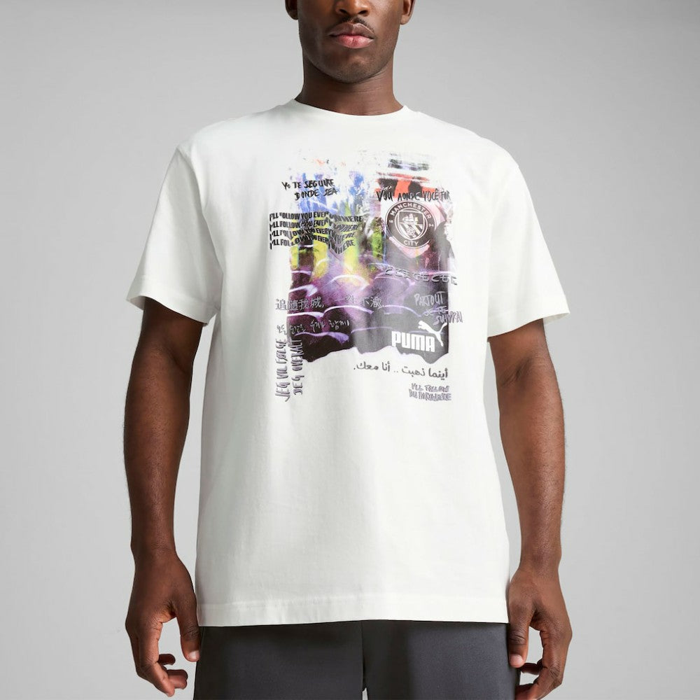 Puma Manchester City ftblNRGY+ T-Shirts - White