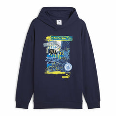 Puma Manchester City ftblNRGY+ Pullover Hoodie - Navy