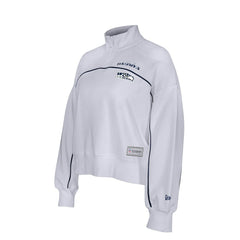 New Era Seattle Seahawks Female Adult White Functional Fandom Quarter-Zip Sweatshirt - NFL