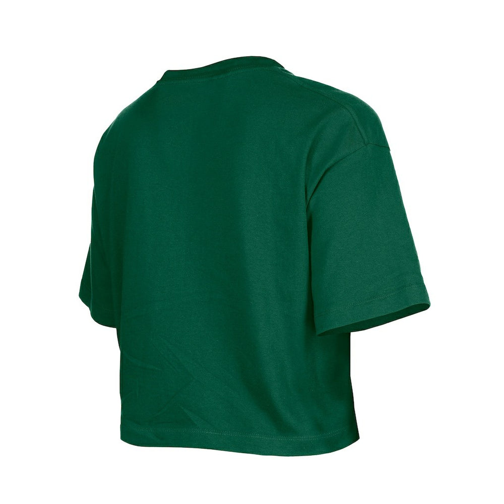 New York Jets New Era Girl's Flip Sequin Boxy T-Shirt Green - NFL