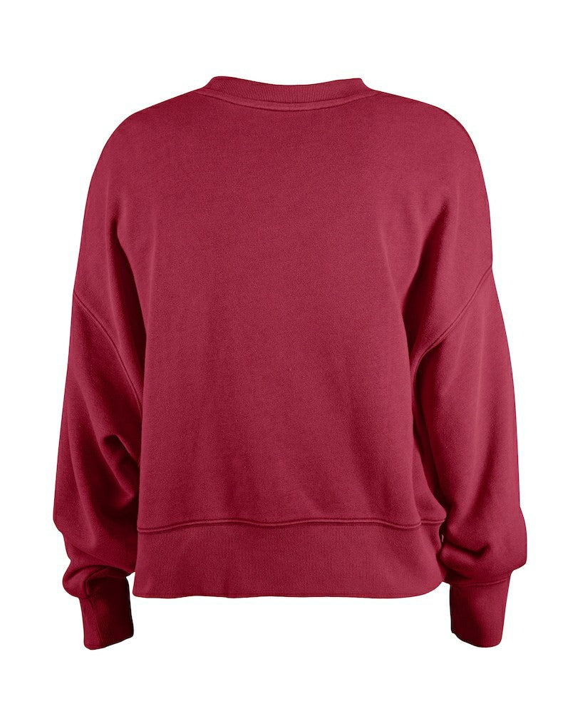 Washington Commanders New Era Girl's Flip Sequin Sweatshirt Burgundy - NFL