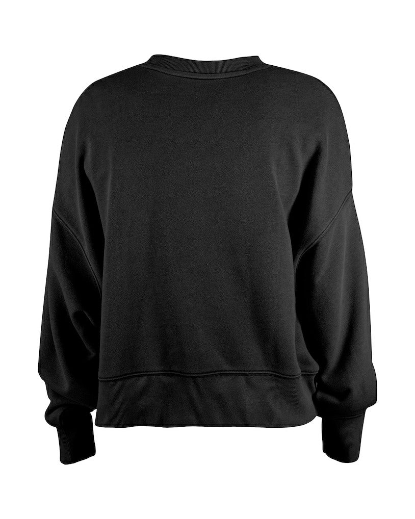 Pittsburgh Steelers New Era Girl's Flip Sequin Sweatshirt Black - NFL