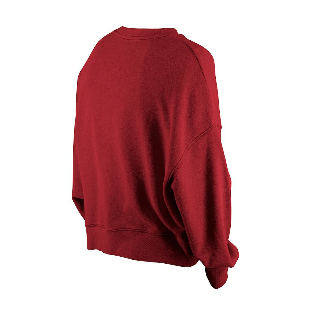 Washington Commanders New Era Women's Oversized Throwback Mineral Wash Crew Neck Sweatshirt Black - NFL