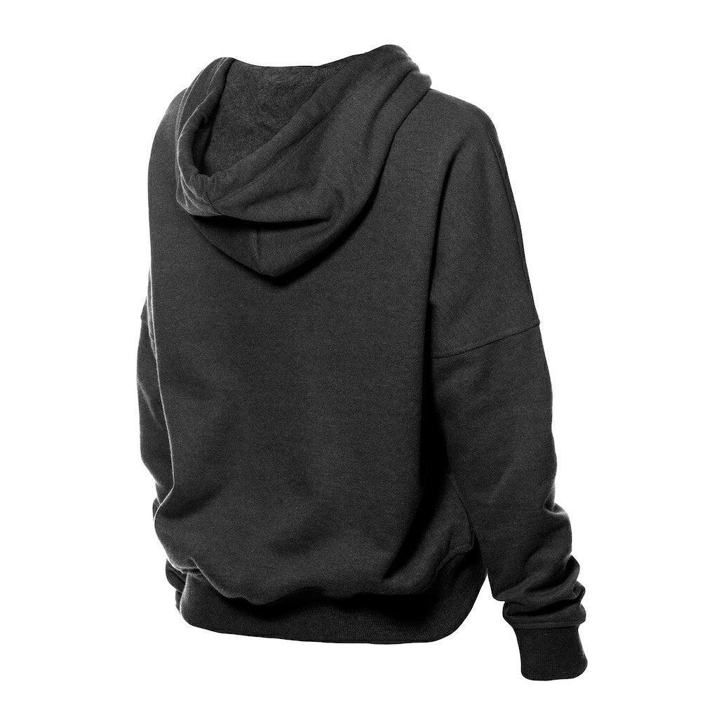 Pittsburgh Steelers New Era Women's Throwback Boxy Hoodie Sweatshirt Black - NFL