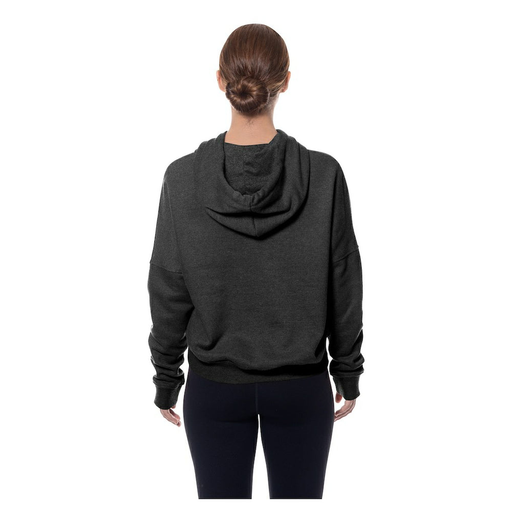 Pittsburgh Steelers New Era Women's Throwback Boxy Hoodie Sweatshirt Black - NFL