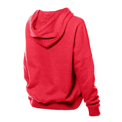 Kansas City Chiefs New Era Women's Throwback Boxy Hoodie Sweatshirt Red - NFL