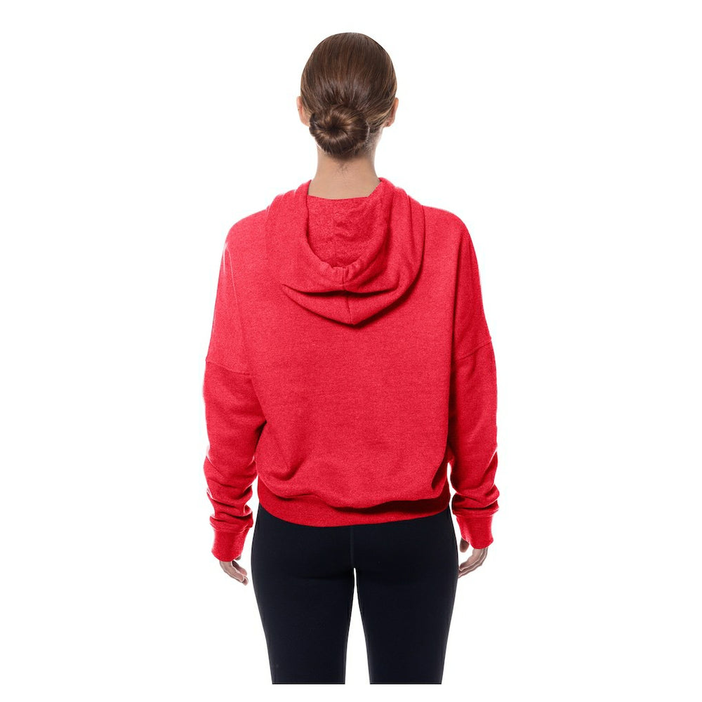 Kansas City Chiefs New Era Women's Throwback Boxy Hoodie Sweatshirt Red - NFL
