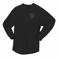 Milwaukee Brewers Fanatics Women's Neon Jersey Long Sleeve T-Shirt Online