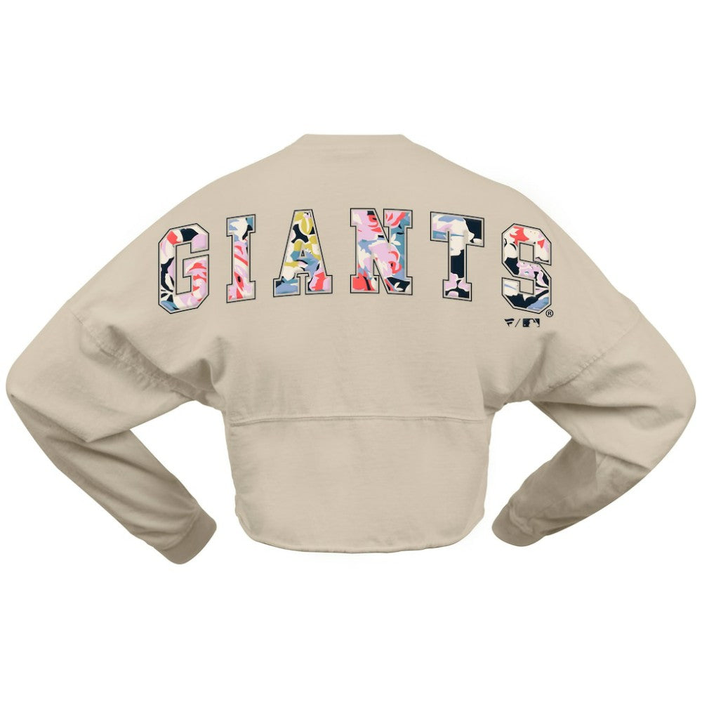 San Francisco Giants Fanatics Women's Floral Preppy Cropped Long Sleeve T-Shirt Near Me
