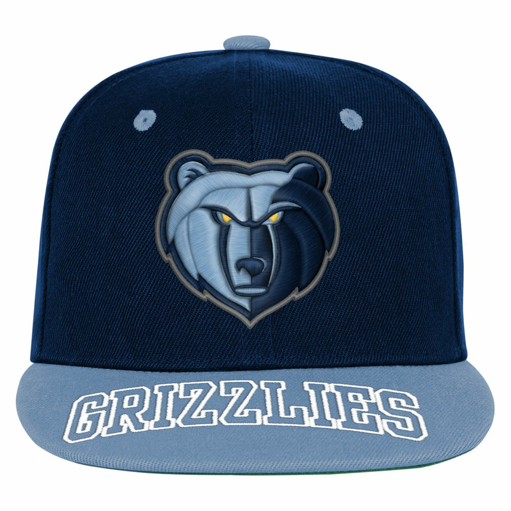 NBA - Memphis Grizzlies Outerstuff Youth Two-Tone Snapback Hat - Navy/Light Blue