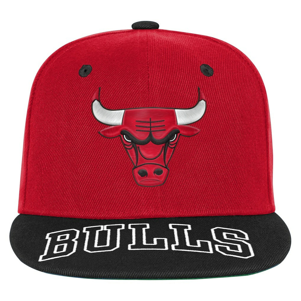 NBA - Chicago Bulls Outerstuff Youth Two-Tone Snapback Hat - Red/Black