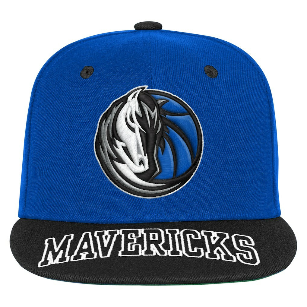 NBA - Dallas Mavericks Outerstuff Youth Two-Tone Snapback Hat - Blue/Black