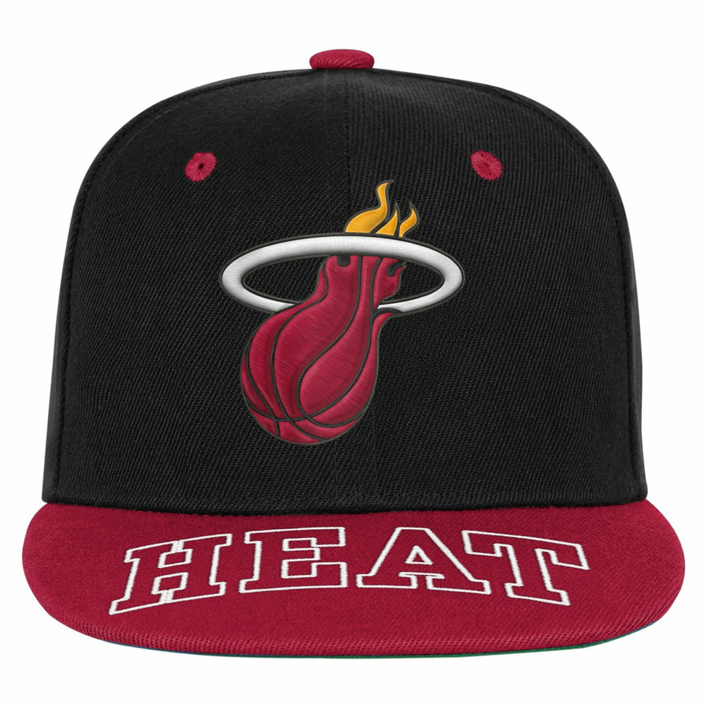 NBA - Miami Heat Outerstuff Youth Two-Tone Snapback Hat - Black/Red