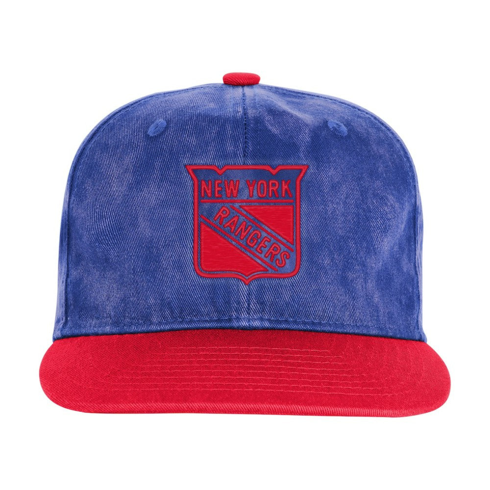 New York Rangers Outerstuff Youth True Retro Deadstock Adjustable Hat Royal/Red