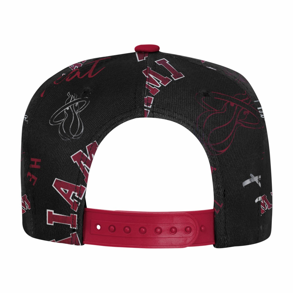 NBA - Miami Heat Outerstuff Youth Street Hooper Allover Print Snapback Hat - Black