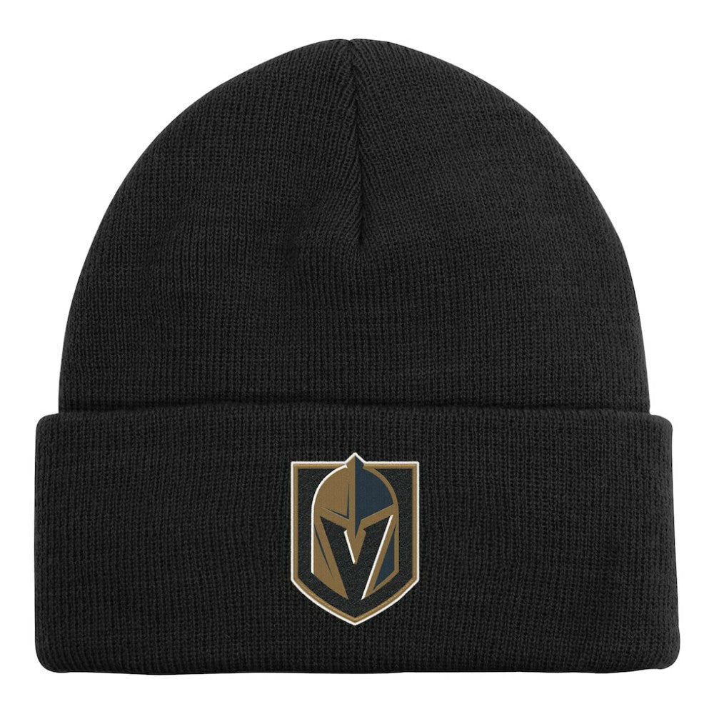 Vegas Golden Knights Outerstuff Youth 2.0 Essential Cuffed Knit Hat Black