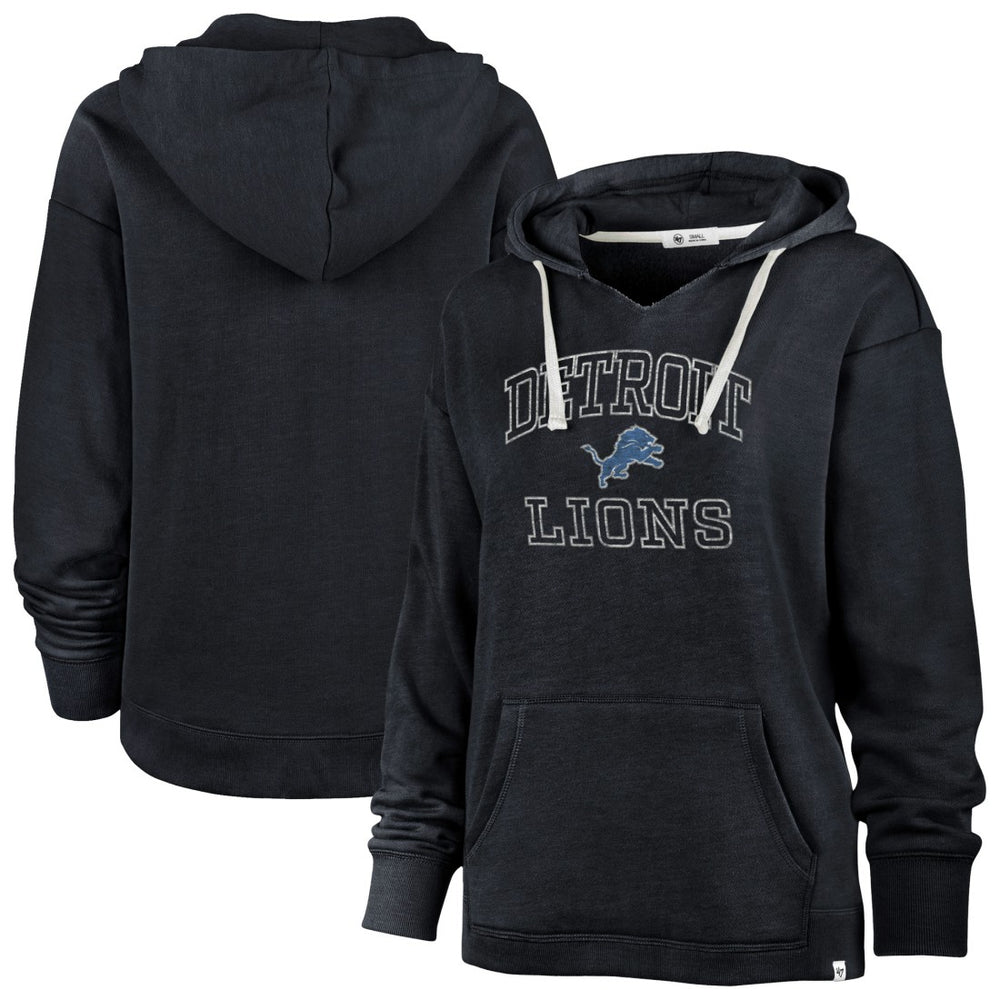 Detroit Lions '47 Women's Plus Size Clarity Kennedy Pullover Hoodie Navy - 47 brand