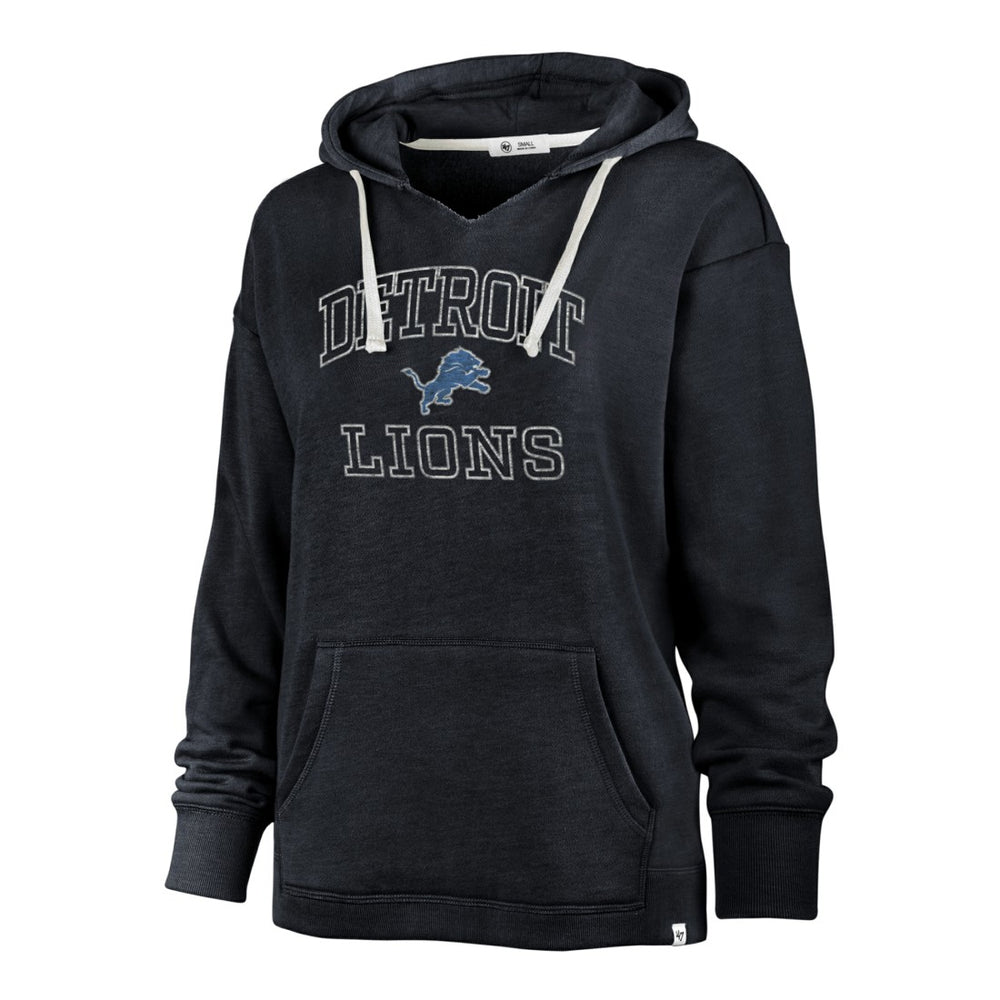 Detroit Lions '47 Women's Plus Size Clarity Kennedy Pullover Hoodie Navy - 47 brand