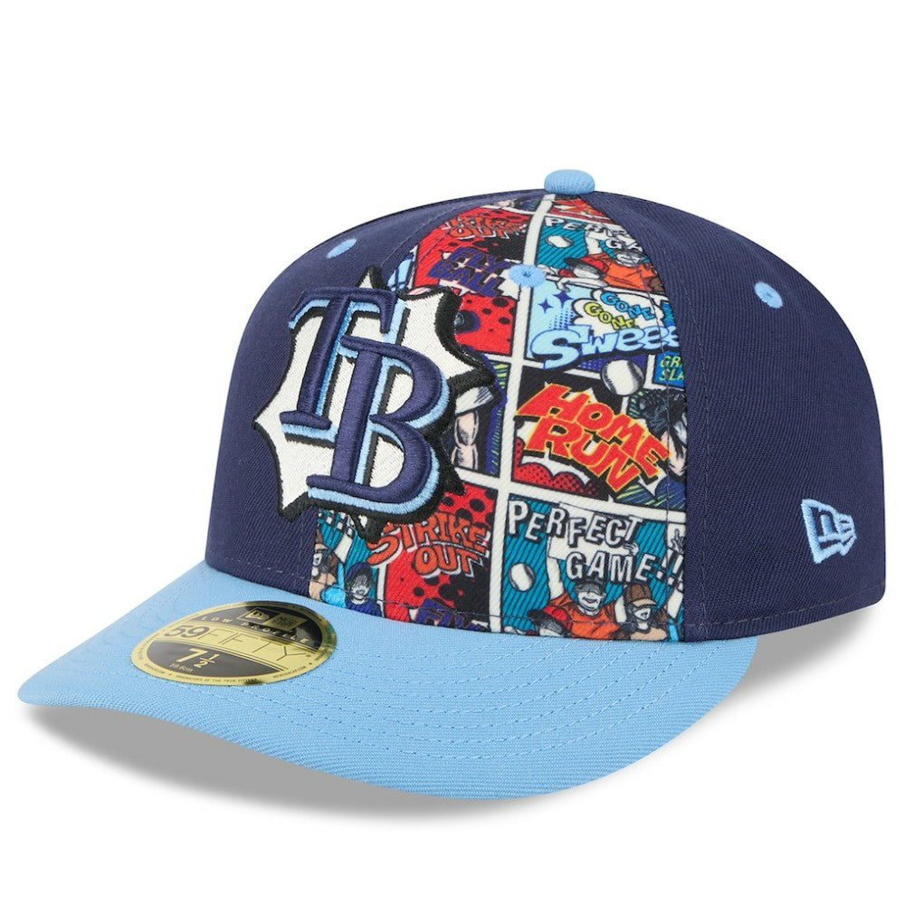 Tampa Bay Rays New Era 2025 MLB Diamond Hero Edition Low Profile 59FIFTY Fitted Hat Lifestyle