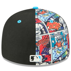 Miami Marlins New Era 2025 MLB Diamond Hero Edition Low Profile 59FIFTY Fitted Hat On Sale