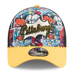 Pittsburgh Pirates New Era Youth 2025 MLB Diamond Hero Edition A-Frame 9FORTY Adjustable Hat Lifestyle