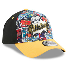 Pittsburgh Pirates New Era Youth 2025 MLB Diamond Hero Edition A-Frame 9FORTY Adjustable Hat Lifestyle