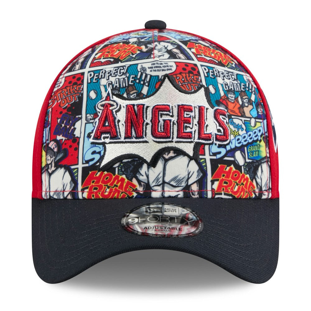Los Angeles Angels New Era Youth 2025 MLB Diamond Hero Edition A-Frame 9FORTY Adjustable Hat Clearance