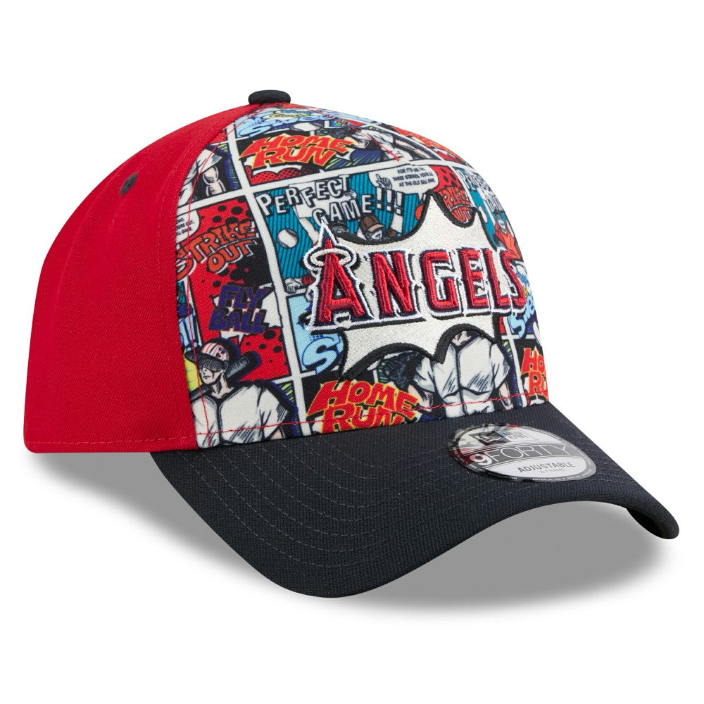 Los Angeles Angels New Era Youth 2025 MLB Diamond Hero Edition A-Frame 9FORTY Adjustable Hat Clearance