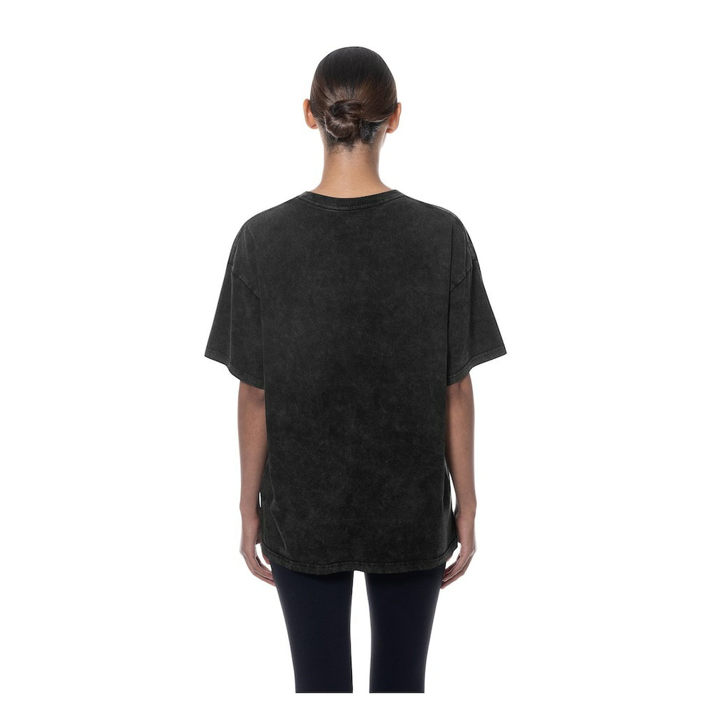 New Era - Chicago Bulls Women's Throwback Mineral Wash Oversized T-Shirt - Black