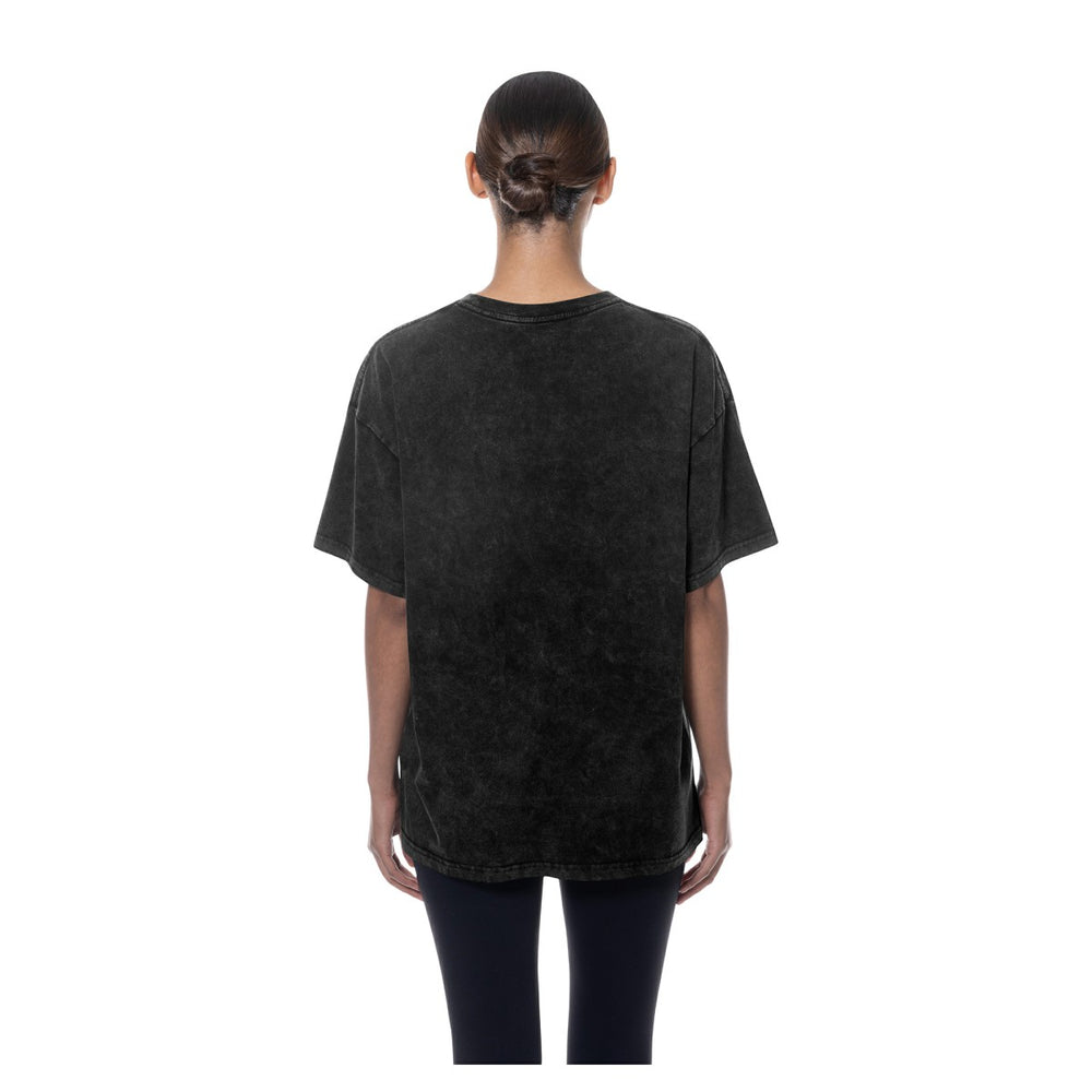 New Era - Minnesota Timberwolves Women's Throwback Mineral Wash Oversized T-Shirt - Black