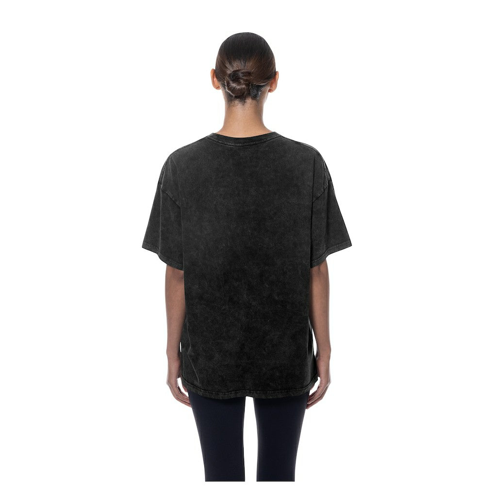 New Era - Dallas Mavericks Women's Throwback Mineral Wash Oversized T-Shirt - Black
