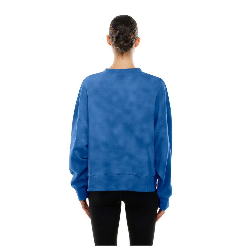 New Era - Dallas Mavericks Women's Boxy Throwback Mineral Wash Sweatshirt - Blue