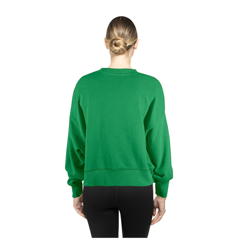 New Era - Boston Celtics Women's Boxy Throwback Mineral Wash Sweatshirt - Kelly Green