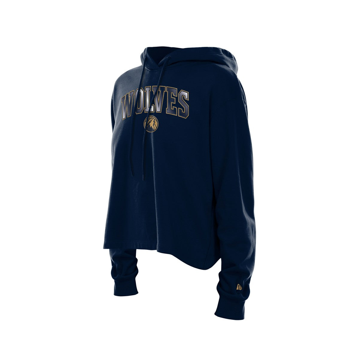 New Era - Minnesota Timberwolves Women's Glam Game Open Back Hoodie - Navy