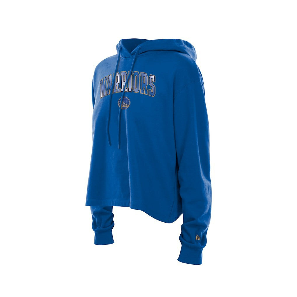 New Era - Golden State Warriors Women's Glam Game Open Back Hoodie - Royal