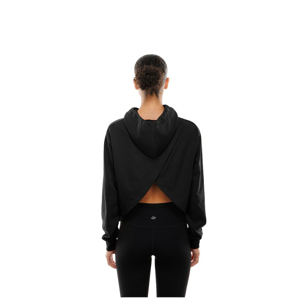 New Era - Chicago Bulls Women's Glam Game Open Back Hoodie - Black